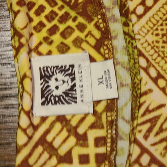 Anne Klein Gold Patternwd Top - Ladies XL - Picture 7 of 8